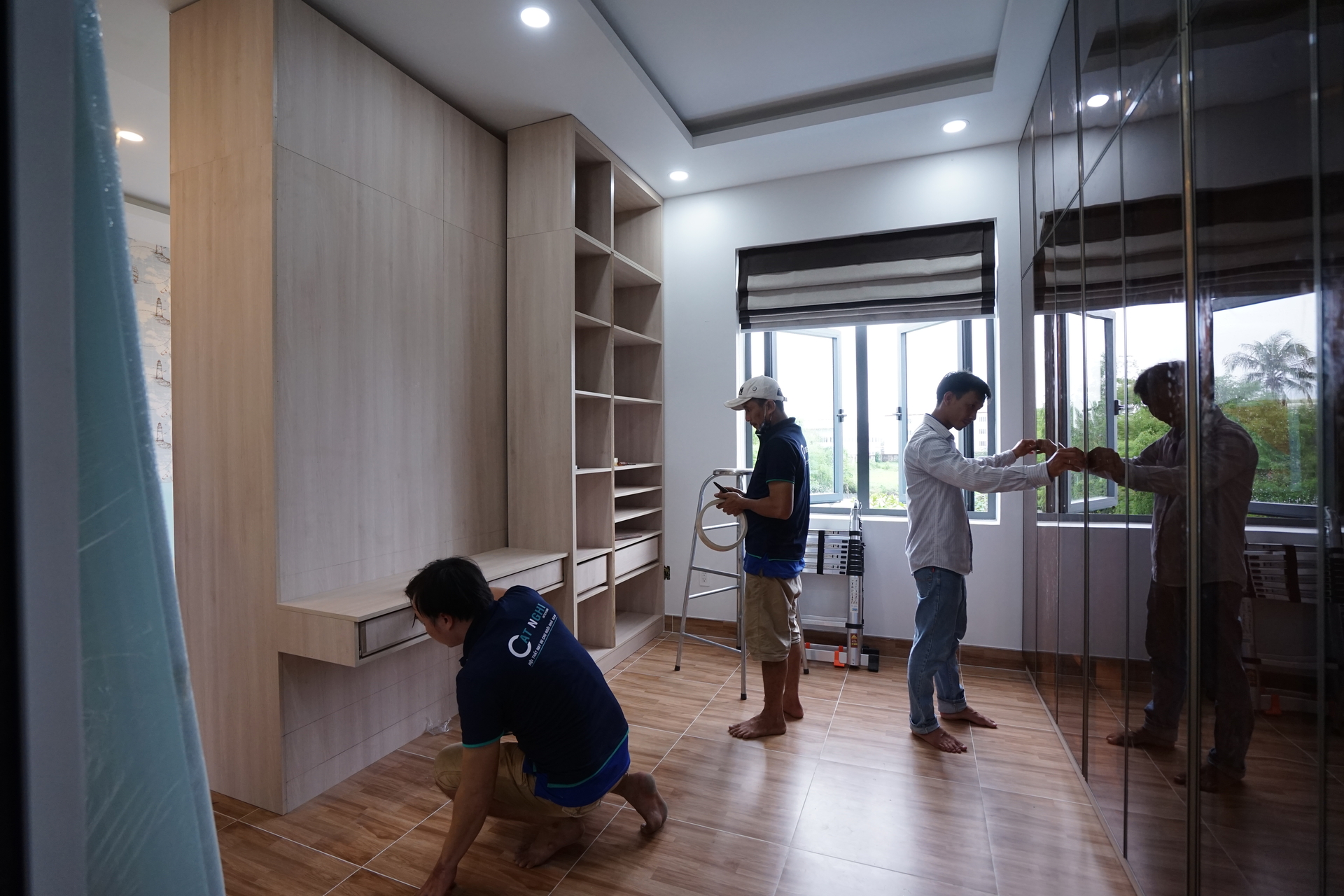 Thi Công Nội Thất Nhà Phố DT 266m² - Long An
