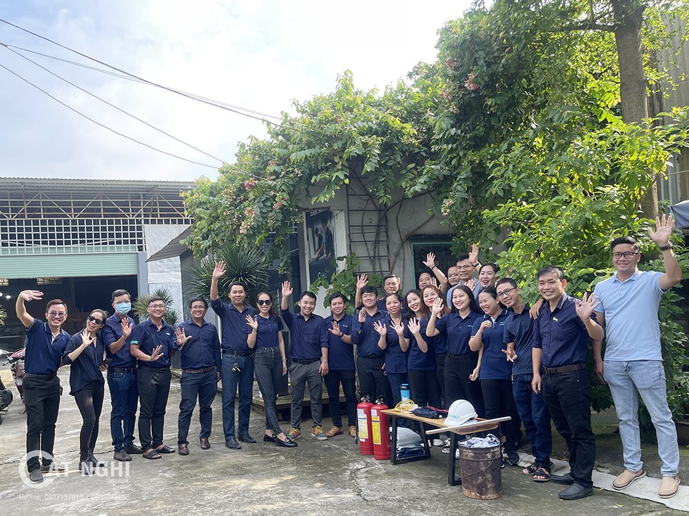 TẬP HUẤN PCCC TẠI XƯỞNG NỘI THẤT CAT NGHI FACTORY