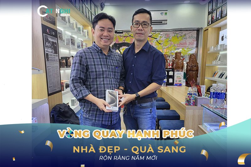 Chúc Mừng Khách Hàng Nhận 2 IPhone 15Promax Từ Chương Trình NHÀ ĐẸP QUÀ SANG - RỘN RÀNG NĂM MỚI