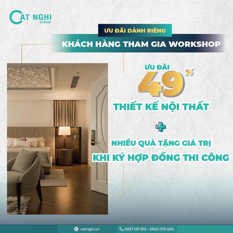 ƯU ĐÃI KHI THAM GIA WORKSHOP LẦN THỨ 25 "KINH NGHIỆM CHO NGƯỜI LẦN ĐẦU XÂY NHÀ"