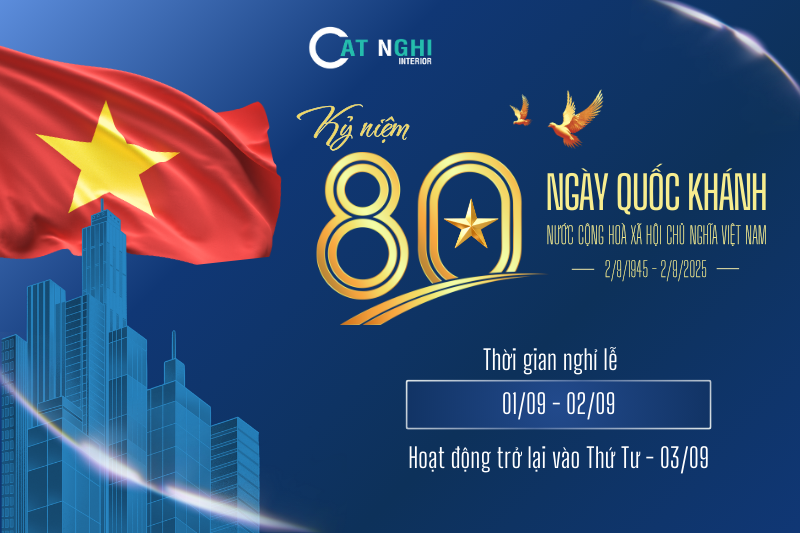 THÔNG BÁO - LỊCH NGHỈ LỄ KỈ NIỆM 80 NĂM QUỐC KHÁNH VIỆT NAM  (02/09/1945 – 02/09/2025)