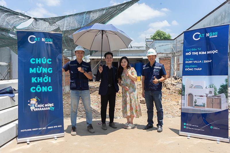 THIẾT KẾ - THI CÔNG THÔ - HOÀN THIỆN RUBY VILLA 250M², ĐỒNG THÁP